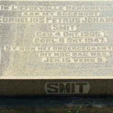 SMIT Cornelius Petrus Johannes 1906-1947