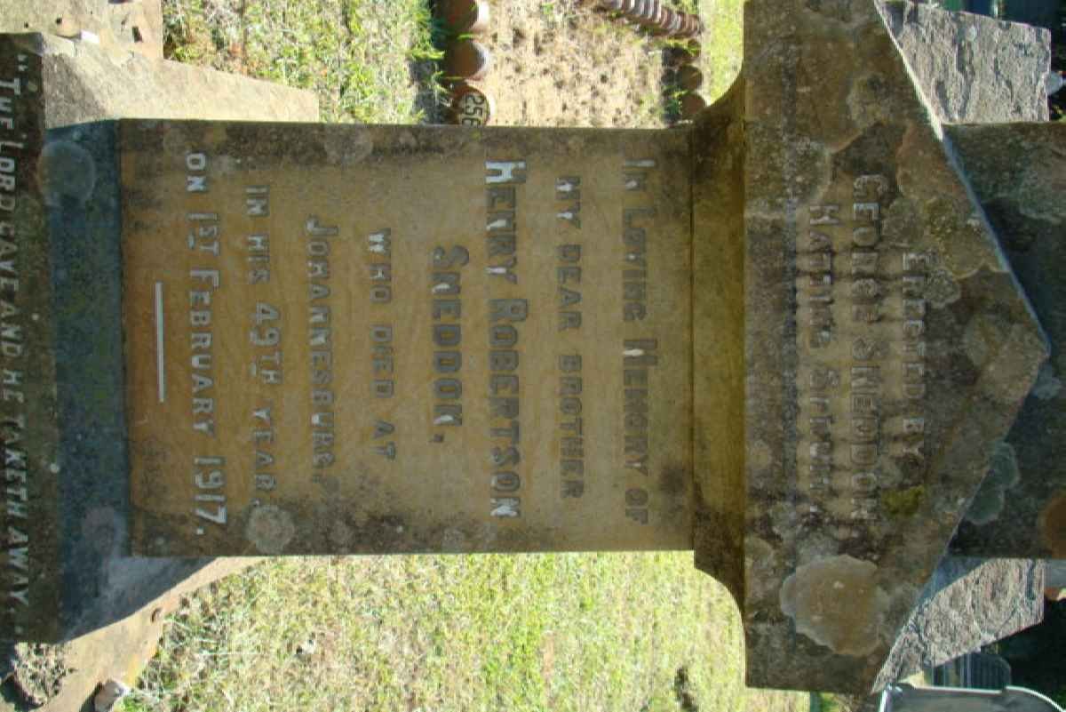 SNEDDON Henry Robertson -1917