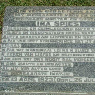 SPIES Ina 1923-1944