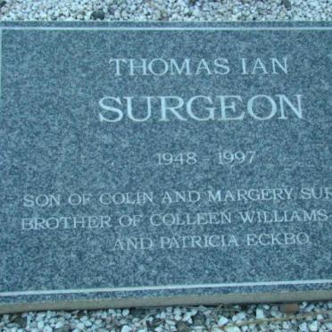 SURGEON Thomas Ian 1948-1997