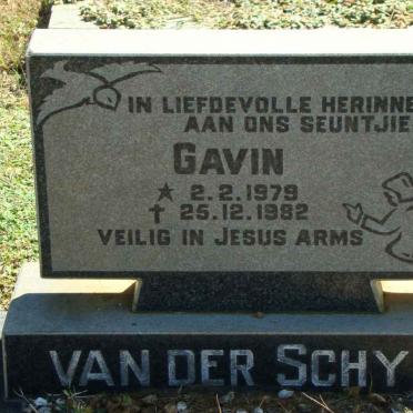 SCHYFF Gavin, van der 1979-1982