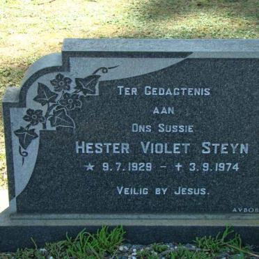 STEYN Hester Violet 1929-1974