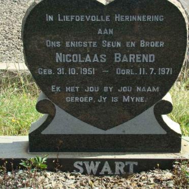 SWART Nicolaas Barend 1951-1971