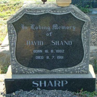 SHARP David Siland 1882-1961 &amp; Winifred Jane French 