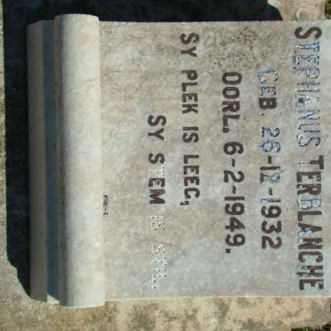 TERBLANCHE Stephanus 1932-1949