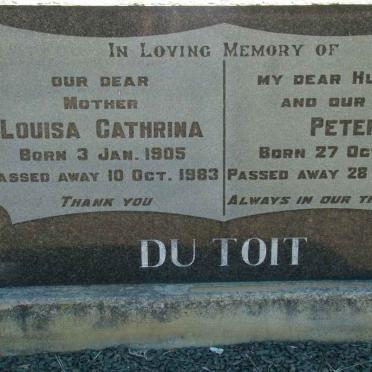 TOIT Peter, du 1901-1958 &amp; Louisa Cathrina 1905-1983