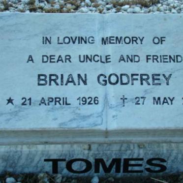 TOMES Brian Godfrey 1926-2003