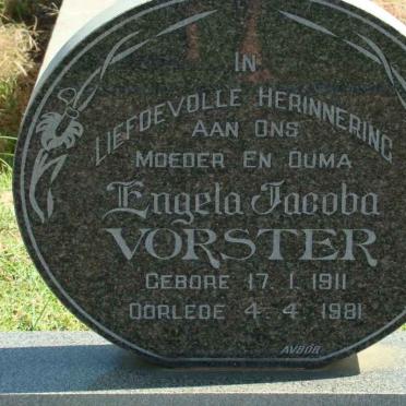 VORSTER Engela Jacoba 1911-1981