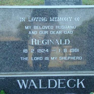 WALDECK Reginald 1924-1981