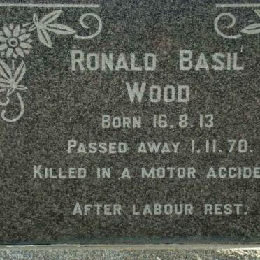 WOOD Ronald Basil 1913-1970