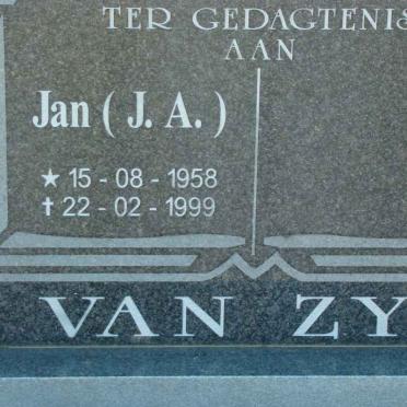 ZYL J.A., van 1958-1999