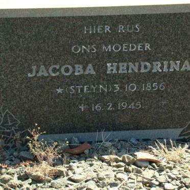 ? Jacoba Hendrina nee STEYN 1856-1945