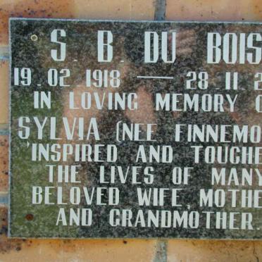 BOIS S.B., du 1918-2001 nee FINNEMORE