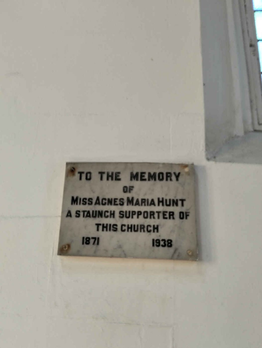 HUNT Agnes Maria 1871-1938