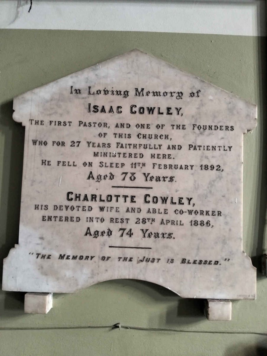COWLEY Isaac -1892 & Charlotte -1886