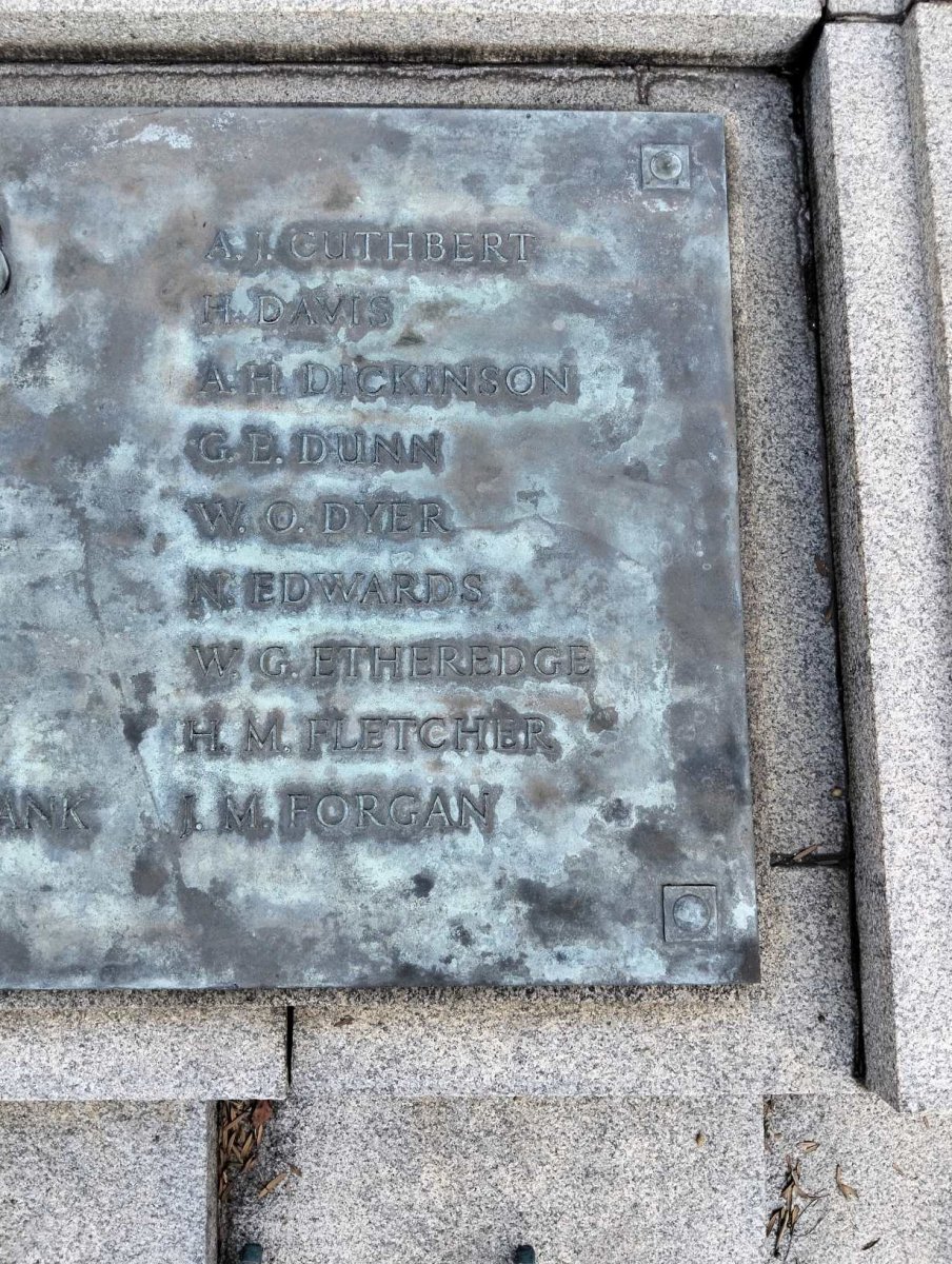 Durban Cenotaph_ 20 :: C - F Surnames