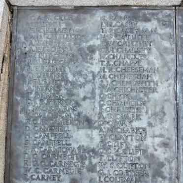 Durban Cenotaph_ 05 :: B - C Surnames