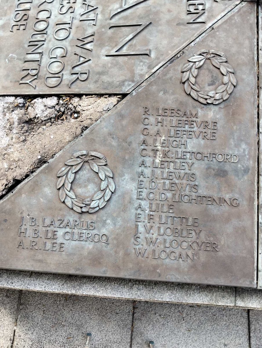 Durban Cenotaph_ 11 :: L Surnames