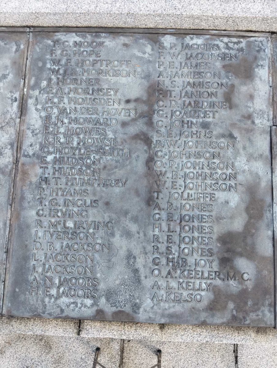 Durban Cenotaph_ 09 :: H - K Surnames
