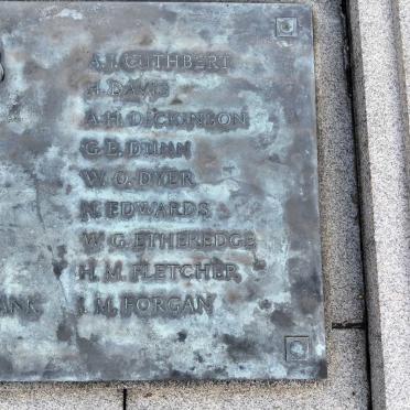 Durban Cenotaph_ 20 :: C - F Surnames
