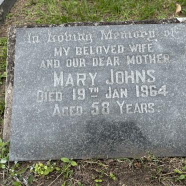 JOHNS Mary 1905-1964