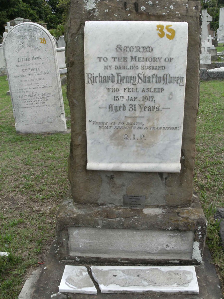 ABREY Richard Henry Shafto -1917