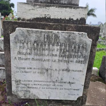 ARDE Jean Alexander 1862-1925 :: O'CONNOR Herbert Augustine 1893-197? & Marie Antoinette ARDE 1898-1964