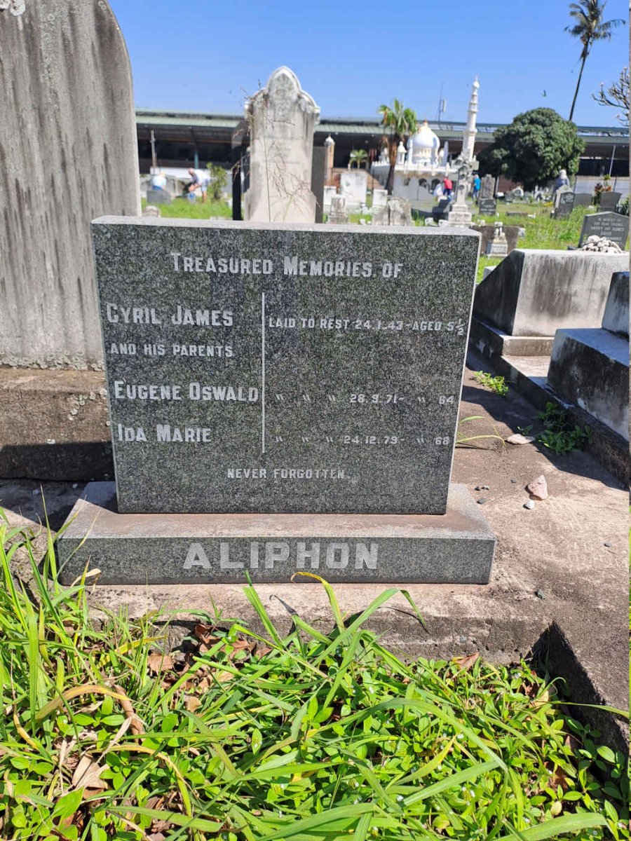 ALIPHON Eugene Oswald -1971 & Ida Maria -1979 :: ALIPHON Cyril James -1943 