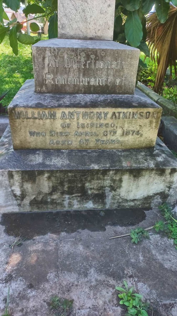 ATKINSON William Anthony -1874