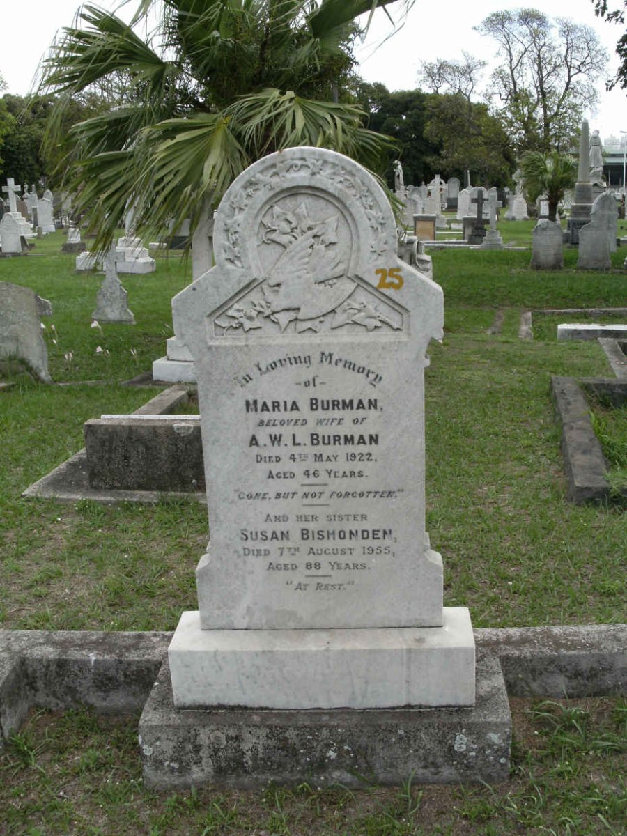 BURMAN Maria -1922 :: BISHONDEN Susan -1955