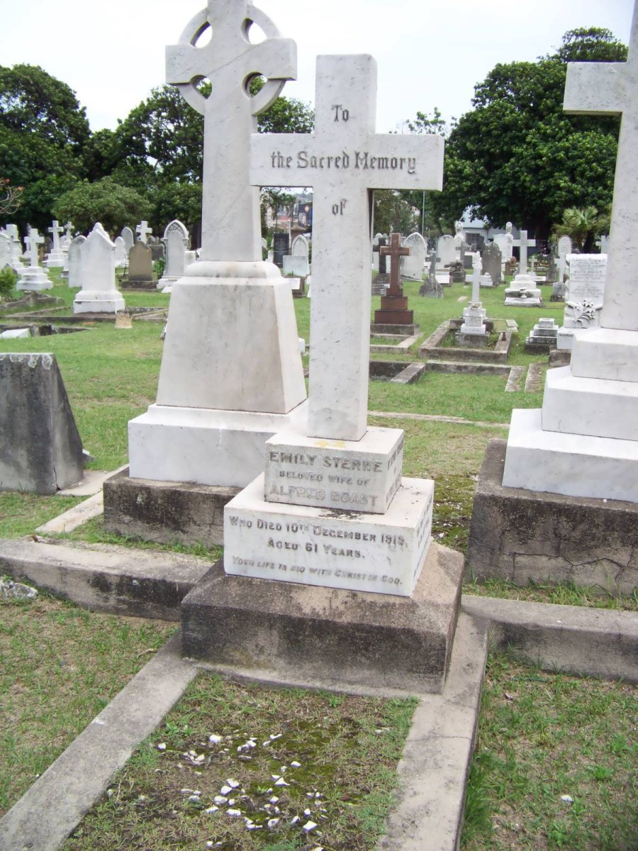 BOAST Alfred -1949 &amp; Emily Sterne -1919