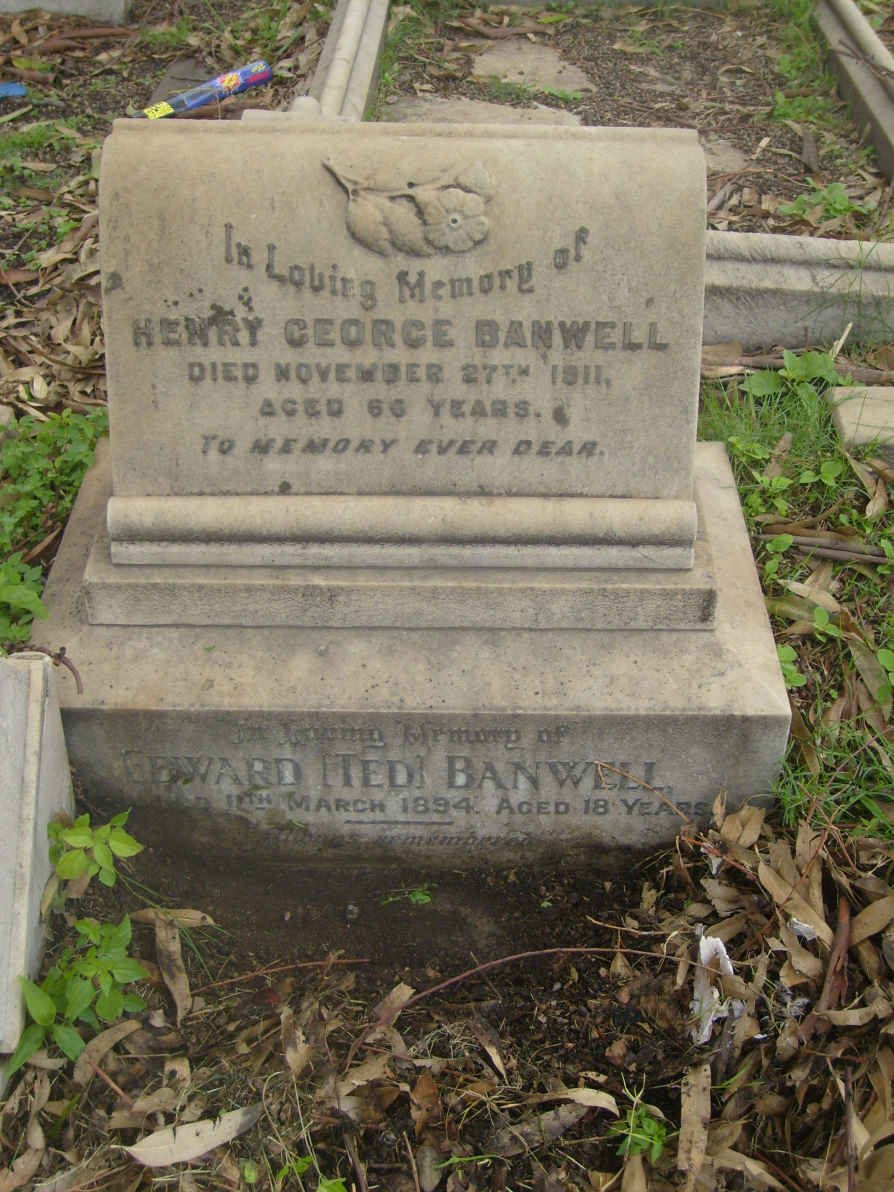 BANWELL Henry George -1911 :: BANWELL Edward -1894