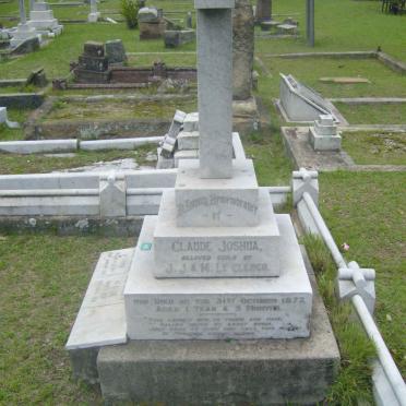 CLERCQ Claude Joshua, le -1877