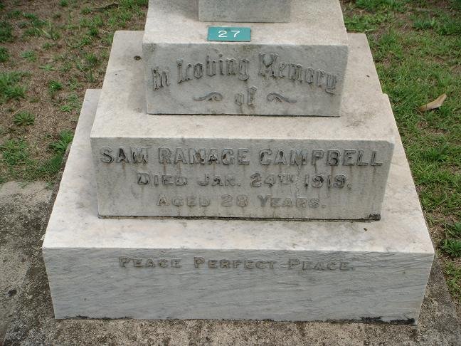 CAMPBELL Sam Ramage -1919