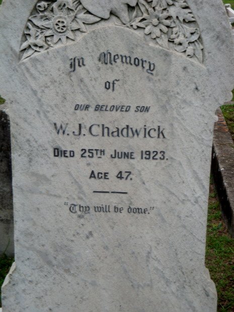 CHADWICK W. J. -1923