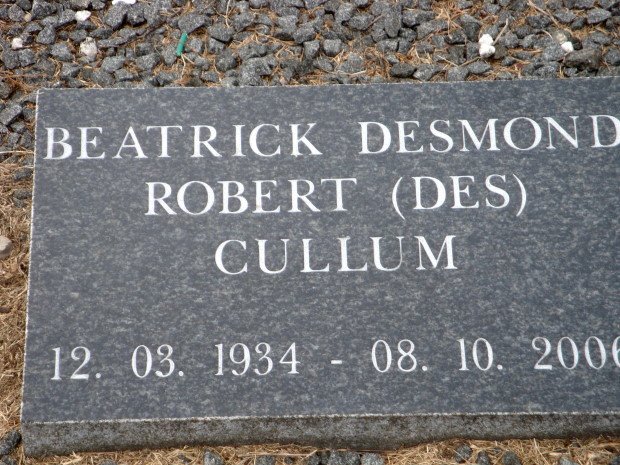 CULLUM Beatrick Desmond Robert 1934-2006