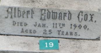 COX Albert Edward -1900