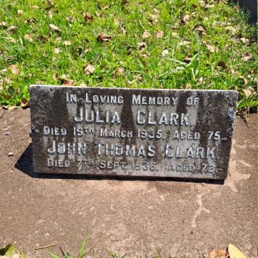 CLARK John Thomas -1936 & Julia -1935