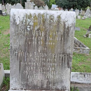CRADOCK John Bray -1884 & Mathilda Susan -1924
