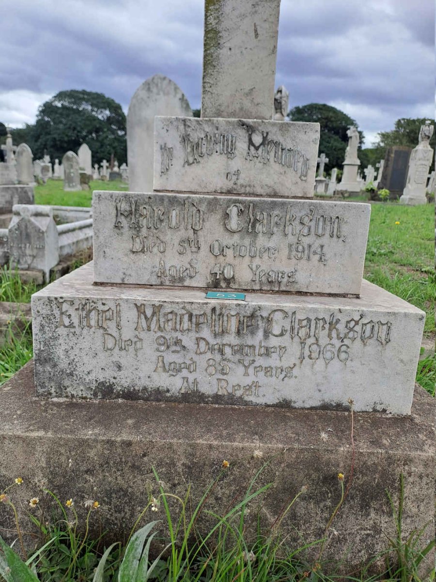 CLARKSON Harold -1914 & Ethel Madeline -1966