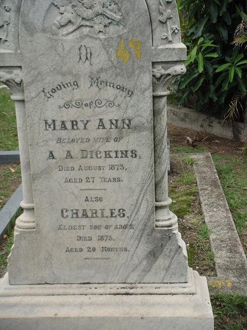 DICKINS Mary Ann -1873 :: DICKINS  Charles -1873