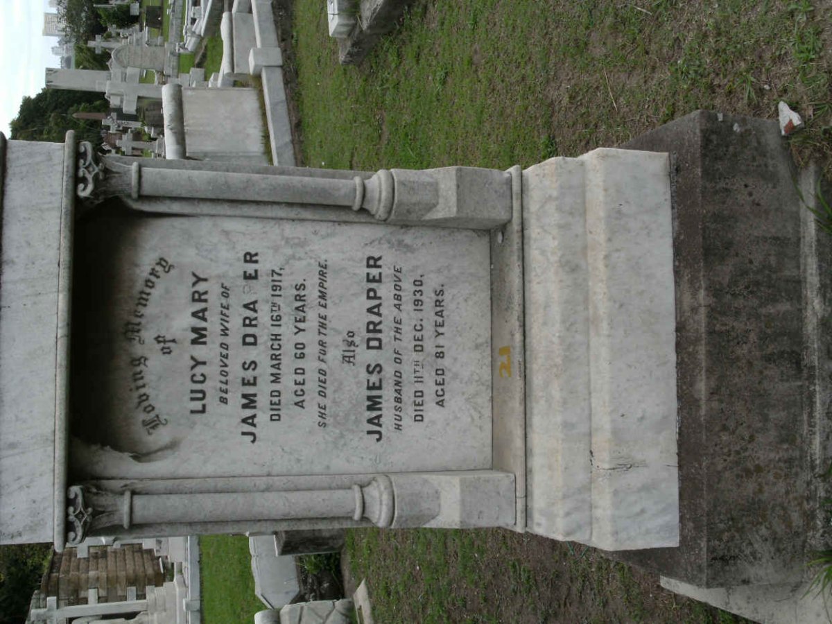 DRAPER James -1930 &amp; Lucy Mary -1917