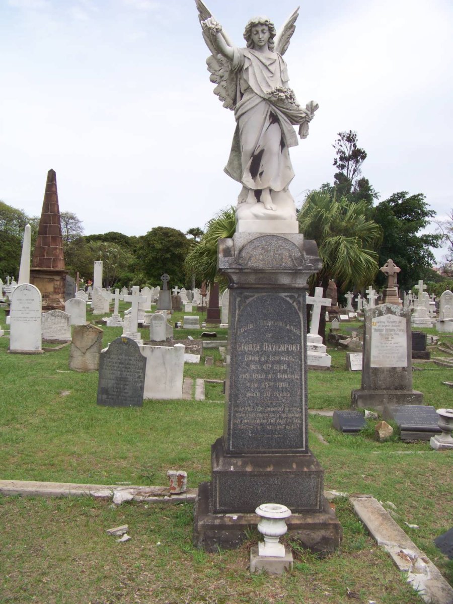 DAVENPORT George 1850-1901 &amp; Hannah -1910