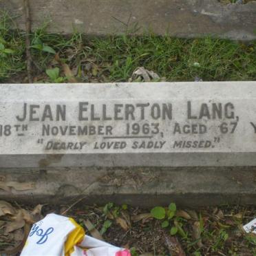 LANG Ellerton Jean -1963