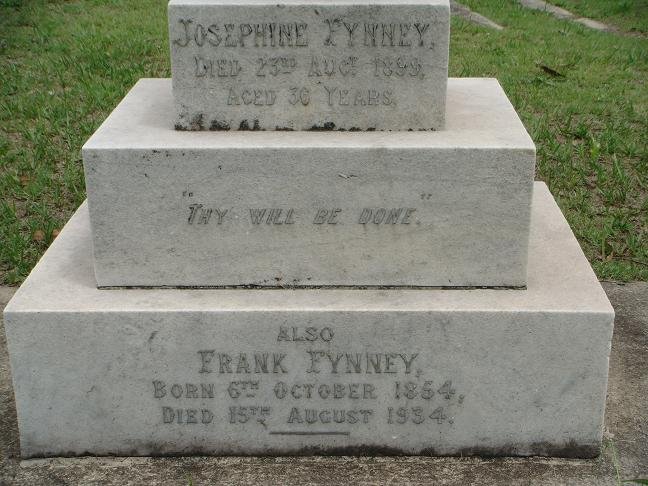 FYNNEY Frank 1854-1934 &amp; Josephine -1899