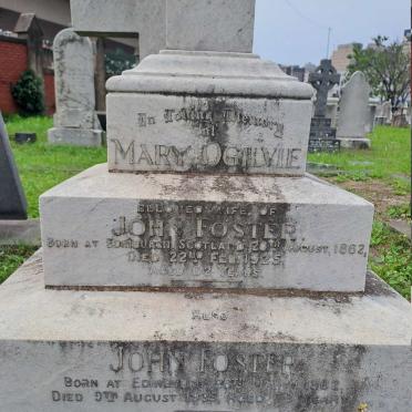 FOSTER John 1862-1935 & Mary Ogilvie 1862-1925