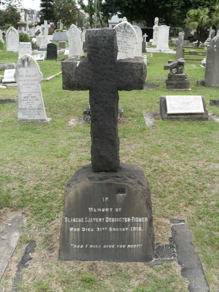 FISHER Blanche Calvert, Penington -1916