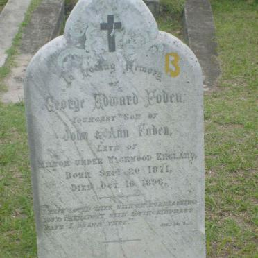 FODEN George Edward 1871-1898