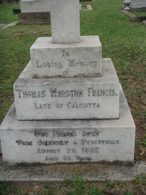 FRANCIS Thomas Marston -1897
