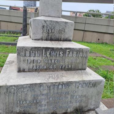 FABIAN John Lewis -1918 :: FABIAN Joseph Anthony -1960